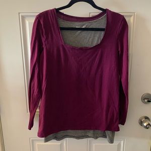 Gap Maternity nursing top, square neck. Size M
